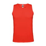 Camiseta deportivo infantil con etiqueta removible 140 g/m2 Roly color rojo