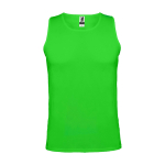 Camiseta deportivo infantil con etiqueta removible 140 g/m2 Roly color verde lima