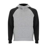 Sudadera infantil bicolor con capucha 280 g/m2 Roly Badet color negro