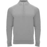 Sudadera infantil manga larga con cremallera corta 200 g/m2 Roly color gris