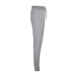 Pantalón infantil sport de algodón y poliéster con pernera 280 g/m2 Roly color gris claro jaspeado segunda vista lateral