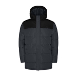 Chaqueta acolchada infantil de poliéster con puños elásticos Roly color negro