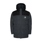 Chaqueta acolchada infantil de poliéster con puños elásticos Roly color negro