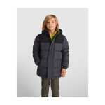 Chaqueta acolchada infantil de poliéster con puños elásticos Roly color negro imagen de estilo de vida