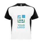 Camiseta sport bicolor para niños manga corta 140 g/m2 Roly Bugatti vista principal