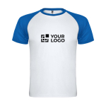 Camiseta sport infantil bicolor de manga corta 140 g/m2 Roly Indianápolis vista principal