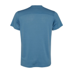 Camiseta deportiva de poliéster reciclado de hombre 100 g/m2 Roly color azul pastel segunda vista trasera