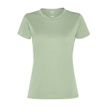Camiseta deportiva de poliéster reciclado de mujer 100 g/m2 Roly color verde suave