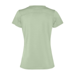 Camiseta deportiva de poliéster reciclado de mujer 100 g/m2 Roly color verde suave segunda vista trasera