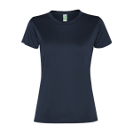 Camiseta deportiva de poliéster reciclado de mujer 100 g/m2 Roly color azul marino
