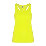 Chaleco deportivo para mujer con tejido técnico 140 g/m2 Roly color amarillo fluorescente