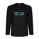 Camiseta deportiva manga larga de poliéster de hombre 150 g/m2 Roly vista principal