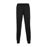 Pantalón deportivo de poliéster unisex con cintura elástica 220 g/m2 Roly color negro