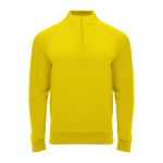 Jersey deportivo con media cremallera de poliéster 200 g/m2 Roly color amarillo