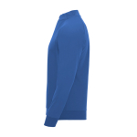 Jersey deportivo con media cremallera de poliéster 200 g/m2 Roly color azul real vista lateral