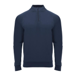 Jersey deportivo con media cremallera de poliéster 200 g/m2 Roly color azul marino