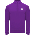 Jersey deportivo con media cremallera de poliéster 200 g/m2 Roly vista impresión serigrafía
