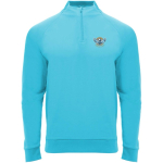 Jersey deportivo con media cremallera de poliéster 200 g/m2 Roly vista impresión serigrafía