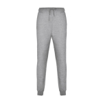 Pantalón deportivo de algodón y poliéster de hombre 280 g/m2 Roly color gris claro jaspeado