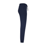 Pantalón deportivo de algodón y poliéster de mujer 280 g/m2 Roly color azul marino segunda vista lateral