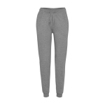 Pantalón deportivo de algodón y poliéster de mujer 280 g/m2 Roly color gris claro jaspeado