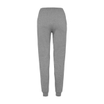 Pantalón deportivo de algodón y poliéster de mujer 280 g/m2 Roly color gris claro jaspeado segunda vista trasera