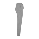 Pantalón deportivo de algodón y poliéster de mujer 280 g/m2 Roly color gris claro jaspeado segunda vista lateral
