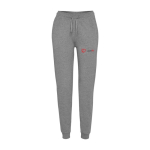 Pantalón deportivo de algodón y poliéster de mujer 280 g/m2 Roly color gris claro jaspeado vista impresión serigrafía