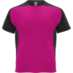 Camiseta deportiva unisex en manga corta de poliéster 140 g/m2 Roly color rosa