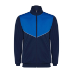 Chándal unisex de poliéster bicolor con colores a juego 225 g/m2 Roly color azul real
