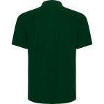 Polo piqué de algodón y poliéster con bolsillo unisex 190 g/m2 Roly color verde botella segunda vista trasera