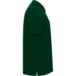 Polo piqué de algodón y poliéster con bolsillo unisex 190 g/m2 Roly color verde botella segunda vista lateral