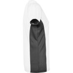 Camiseta deportiva de poliéster para mujer bicolor 140 g/m2 Roly color blanco segunda vista lateral