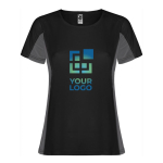 Camiseta deportiva de poliéster para mujer bicolor 140 g/m2 Roly vista principal