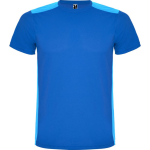 Camiseta deportiva unisex de poliéster en manga corta 130 g/m2 Roly color azul real