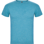Camiseta jaspeada de algodón y poliéster para hombre 150 g/m2 Roly color turquesa