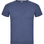 Camiseta jaspeada de algodón y poliéster para hombre 150 g/m2 Roly color azul jaspeado
