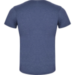 Camiseta jaspeada de algodón y poliéster para hombre 150 g/m2 Roly color azul jaspeado segunda vista trasera