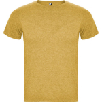 Camiseta jaspeada de algodón y poliéster para hombre 150 g/m2 Roly color amarillo oscuro