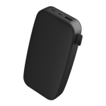 Powerbank rectangular para cargar hasta 3 dispositivos a la vez 20W color titanio