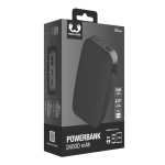 Powerbank rectangular para cargar hasta 3 dispositivos a la vez 20W color titanio quinta vista