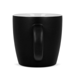 Taza de cerámica con acabado mate en varios colores 350ml color negro tercera vista