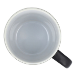 Taza de cerámica con acabado mate en varios colores 350ml color negro quinta vista
