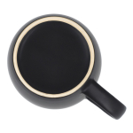 Taza de cerámica con acabado mate en varios colores 350ml color negro sexta vista