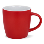 Taza de cerámica con acabado mate en varios colores 350ml color rojo