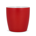 Taza de cerámica con acabado mate en varios colores 350ml color rojo cuarta vista