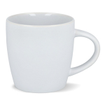 Taza de cerámica con acabado mate en varios colores 350ml color blanco