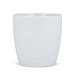 Taza de cerámica con acabado mate en varios colores 350ml color blanco cuarta vista