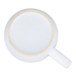 Taza de cerámica con acabado mate en varios colores 350ml color blanco sexta vista