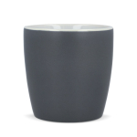Taza de cerámica con acabado mate en varios colores 350ml color gris cuarta vista